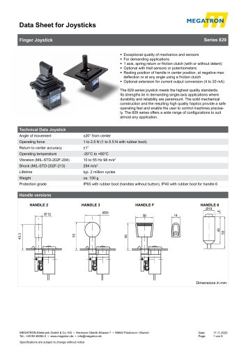 Fingertip joystick - 829