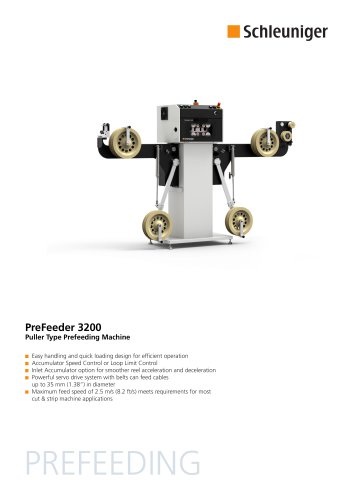 PreFeeder 3200 Data Sheet