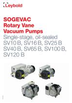 SOGEVAC SV 10 B - SV 120 B