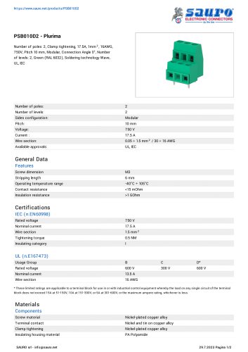 PSB010D2 - Plurima