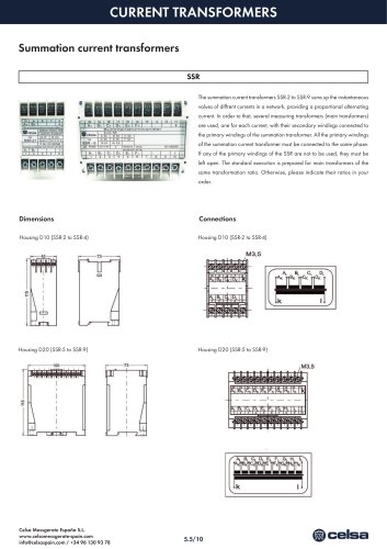 05-Current transformers Summation-Analogue Output