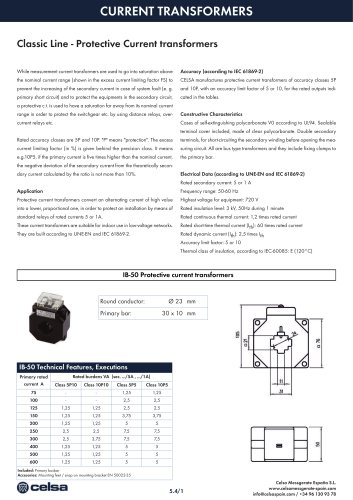 05-Protective current transformers Classic Line