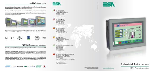 ESA Industrial Automation - Flyer HMI