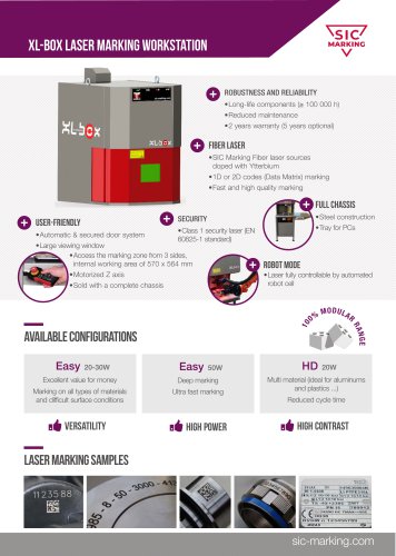 xL-Box laser marking workstation