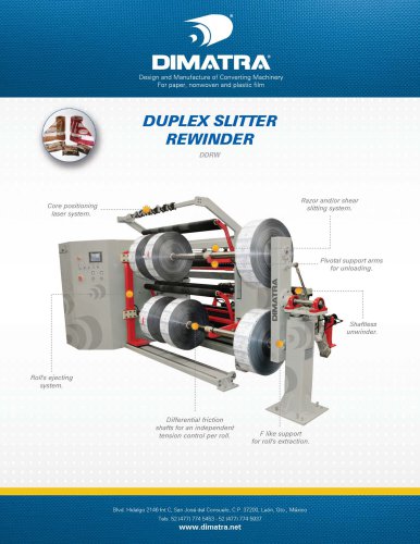 Duplex Slitter Rewinder