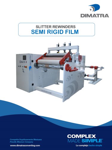 SLITTER REWINDERS SEMI RIGID FILM