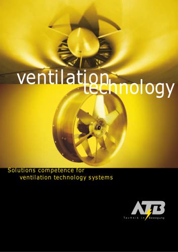 Ventilation technology systems – radial/circulatory fans