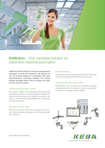 KeMotion – Your complete solution for robot and machine automation