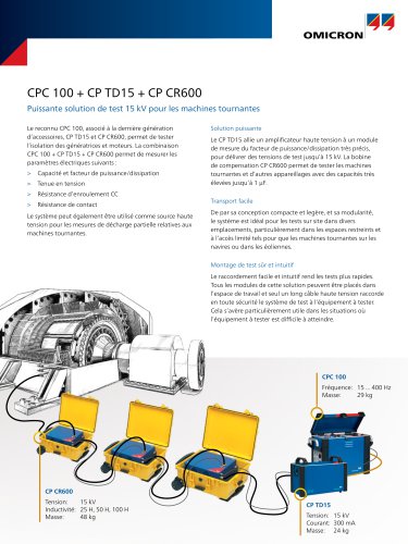 Fiche technique-CPC 100 + CP TD15 + CP CR600