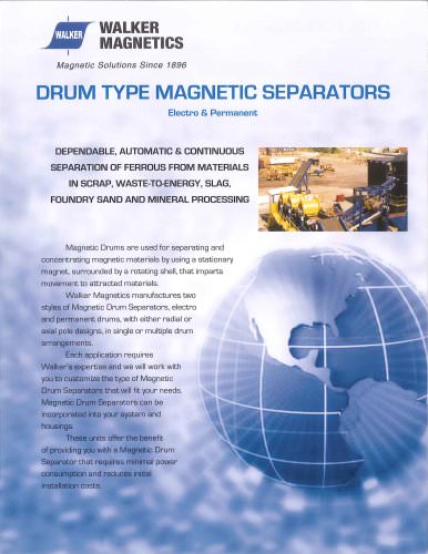 Electromagnetic Drum separator magnets