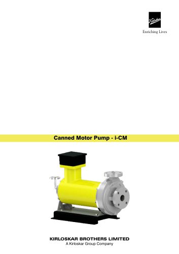 Canned Motor P ump - i-CM