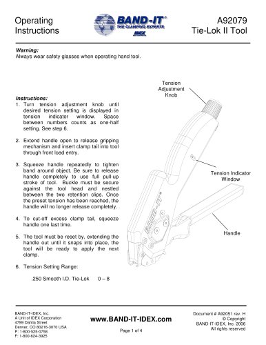 A92079 Tie-Lok II Tool