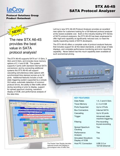 STX A6-4S  SATA Protocol Analyzer