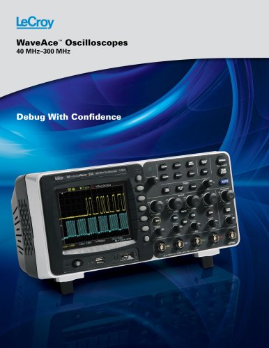 WaveAce?  Oscilloscopes 40 MHz?300 MHz