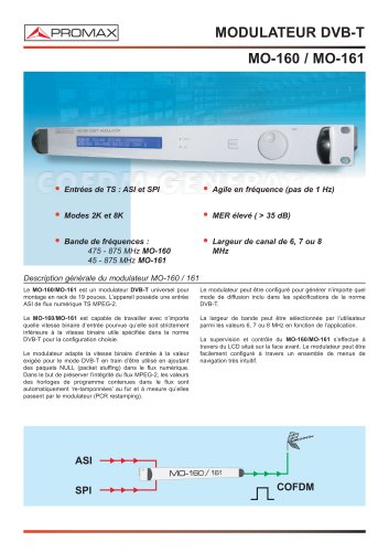 MO-160 Modulateur DVB-T