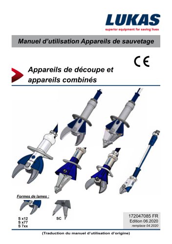 Manuel d’utilisation Appareils de sauvetage