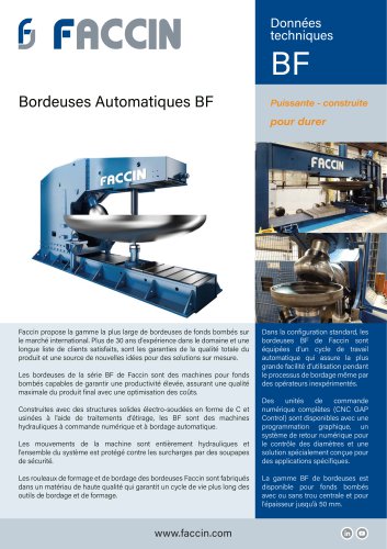 Faccin Bordeuses Automatiques BF