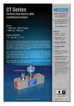 CT Series Turbine flow meters with conditioned output