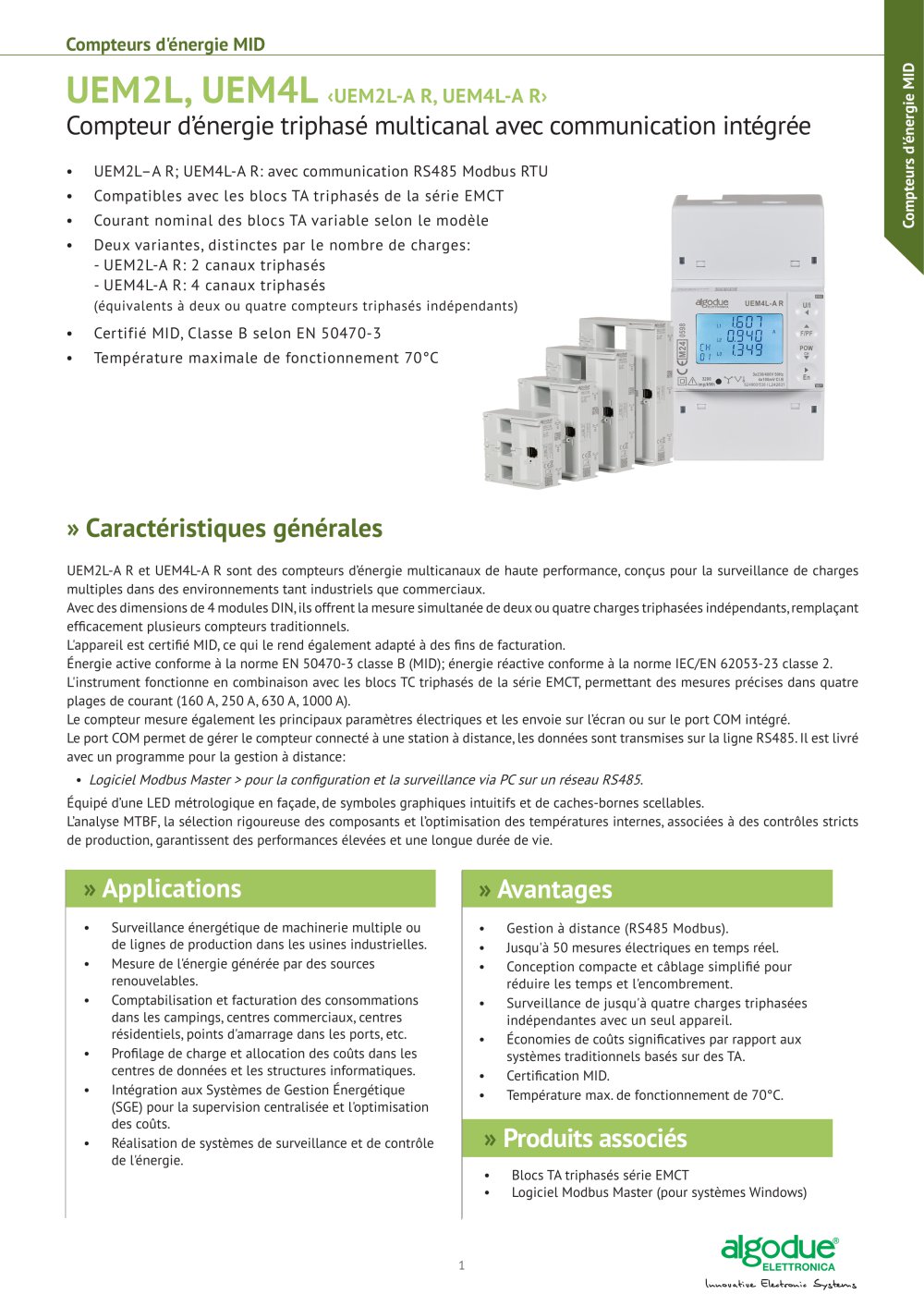 UEM2L, UEM4L - Algodue Elettronica