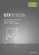 Specification sheet Clark GTX 16-20s - 1