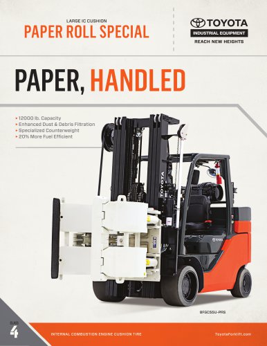 PAPER ROLL SPECIAL FORKLIFT