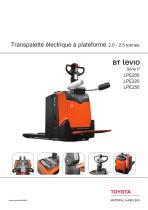 BT Levio Série P - Transpalette électrique à plateforme2.0 - 2.5 tonnes - 1