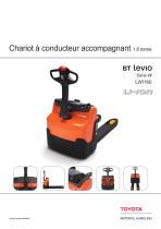 BT Levio Série W - Chariot à conducteur accompagnant 1,6 tonne - 1