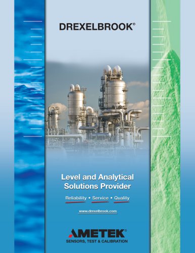 Drexelbrook Product Brochure - Your Level and Analytical Solutions Provider