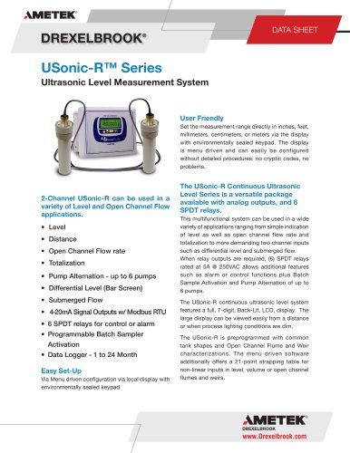 Ultrasonic Level Measurement USonic-R Series