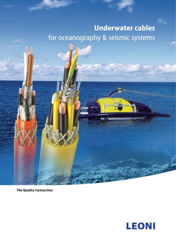 Underwater cables for oceanography & seismic systems