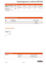 Fiche technique «Simple Apparatus» conformity to ATEX 904 - 5