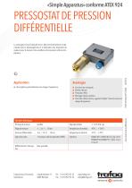 Fiche technique «Simple Apparatus» conformity to ATEX 924 - 1