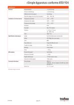 Fiche technique «Simple Apparatus» conformity to ATEX 924 - 3