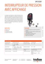 INTERRUPTEUR DE PRESSION AVEC AFFICHAGE DPS 8381