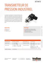 TRANSMETTEUR DE PRESSION INDUSTRIEL ECT 8472 - 1