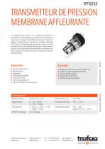 Transmetteur de pression membrane affleurante - 1