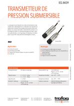 TRANSMETTEUR DE PRESSION SUBMERSIBLE ECL 8439 - 1