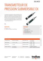 TRANSMETTEUR DE PRESSION SUBMERSIBLE EX EXL 8432 - 1