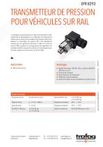 TRANSMETTEUR DE PRESSION POUR VÉHICULES SUR RAIL EPR 8293 - 1