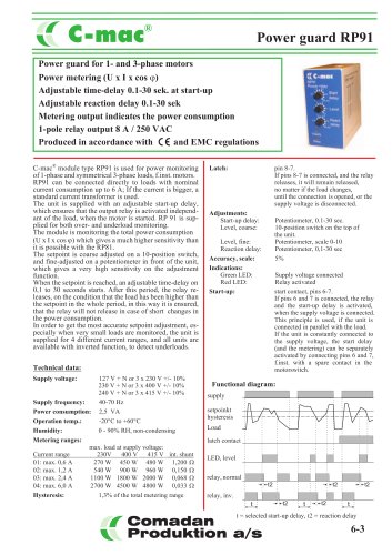 RP91, power monitoring relay