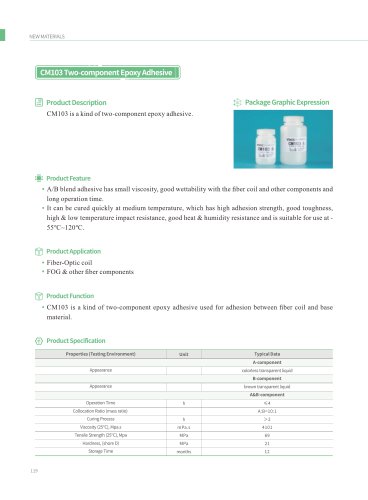 CM103 Two-component Epoxy Adhesive