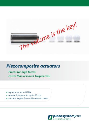 Piezocomposite actuators