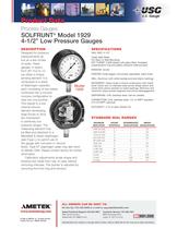 SOLFRUNT® Model 1929 4-1/2” Low Pressure Gauges