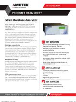 5920 UHP Moisture Analyzer