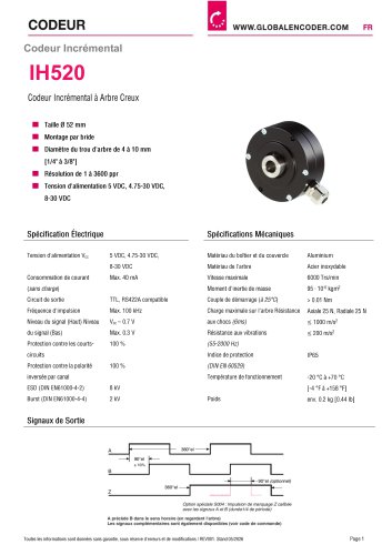 Fiche Technique IH520 (FR)