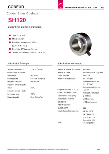 Fiche Technique SH120 (FR)