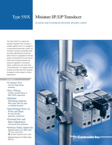 Electropneumatic Pressure Regulators