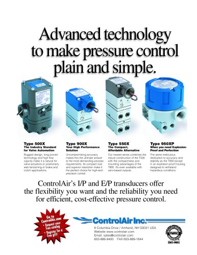 Transducers and Converter Specification Sheet