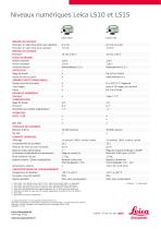 Leica LS Digital Levels Data Sheet - 2