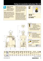 SÉRIE ML PORTIQUE DE MANUTENTION  HYDRAULIQUE MINI-LIFT - 3
